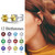 Heart/Round/Princess Cut Shape Birthstone Earrings Gifts For Mother