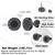 Onyx Earrings For Men Women with Gift Box-Black/Silver