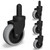 Castors Compatible with Rubbermaid Models 7570-L2, 7571,7580,7581,758