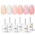 Polish Set Salon-Grade UV Nail Art Manicure DIY Salon Home - Peachy Pink