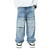 Boys Cargo Jeans, Mid Rise Elastic Waist Multi-Pockets Denim Pants