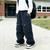 Baggy Jeans for Boys Cargo Jeans, Mid Rise Elastic Waist Multi-Pockets