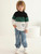 Boy Clothes Color Block Sweater Jeans Boys Outifts Set
