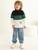 Boy Clothes Color Block Sweater Jeans Boys Outifts Set