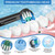 Heads for Oral B Braun Replacement Heads Refill, Black