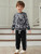 mksodopy Boy Clothes Dinosaur Print Sweatshirt Jogging Pants