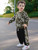 Dinosaur Print Sweatshirt Jogging Pants Boys Outifts