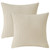 PHF 100% Cotton Waffle Throw Pillow Covers 24"X24", No Filling