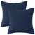 PHF 100% Cotton Waffle Weave Euro Shams 26" x 26", No Filling