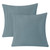 PHF 100% Cotton Waffle Weave Throw Pillow Cover, 24" x 24", No Filling