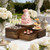 4 Pack Wooden Buffet Risers Cupcake Stand Buffet Display with Mini Signs