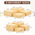 8 Pack Wooden Buffet Risers Cupcake Stand Buffet Display with Mini Signs