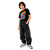 Mid Rise Elastic Waist Multi-Pockets Denim Pants School Streetwear Size 8-12