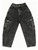 Mid Rise Elastic Waist Multi-Pockets Denim Pants School Streetwear Size 8-12
