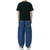 Baggy Jeans for Boys Cargo Jeans, Mid Rise Elastic Waist