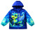 Windbreaker Jacket Lightweight Hooded Mesh Lined Zip Up Dinosaur Coat for Kids