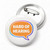 Hard of Hearing Button Pin Badge: 2.3 Inch Metal with Gift Box