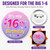 Sweet Sixteen Birthday Button Pin: 2.3 Inch Metal Badge In Gift Box