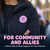 Trans Women Pride Support Pin: Protect The Dolls Button Badge