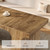 Large Rectangular Dining Furniture with Double Pedestal for Dinner Room