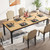 Table, 8 Seat Rustic Wood Dining Table for Dining Room