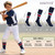 Adjustable Softball Socks and Elastic Belt for Kids Youth Adult