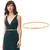 Metal Chain Waist Belt Stretchy Saree Cinch Belt for Dress Gold Sliver