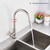 ULGKSD Stainless Steel Sensor Kitchen Faucet Stainless Steel Automatic Sensitive Faucets Touch Control Mixer Taps