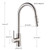 ULGKSD Stainless Steel Sensor Kitchen Faucet Stainless Steel Automatic Sensitive Faucets Touch Control Mixer Taps