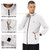 Mens Sun Jacket UPF 50+ Hoodie Full Zip Uv Protection