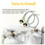 2 Pcs 36 Inch RV Propane Pigtail Hoses with Gauge