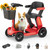 PAISEEC S3 Mobility Scooters for Seniors, 25/40 Miles Long Range, 2-Step