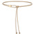 Women Skinny Tie Leather Waist Belt for Dress