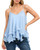 Sleeveless Ruffle Hem Shirt Chiffon Flowy Camisole Blouses