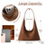 Suede Shoulder Bag for Women Suede Purse Boho Bags Slouchy