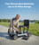 2 Batteries, Long Range, Airline Approved, Foldable Mobility Scooter (Silvery)