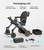 PAISEEC 3-in-1 Electric Wheelchair for Adults, Power Wheelchair with Push-Assist, Effortless Slope Climbing, Motorized Wheelchair Walker Combo for Travel/Indoor, Airline Approved, 300lbs Capacity