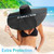 Oversized Beach Hat for Women Wide Brim Straw Sun Hat UPF 50+ UV