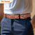 Men Elastic Woven Golf Belt for Casual Pants