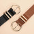 2 Pack Women's Leather Belts for Jeans Dresses