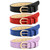 Skinny Waist Belts for Women Fashion Jeans Dress with Gold Buckle