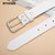eans Pants Dress Fashion Ladies Waist Belt with Gold/Silvery Buckle