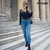 Jeans Pants Dress Fashion Ladies Waist Belt with Gold/Silvery Buckle