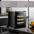 Electronic Thermostatic Wine Storage Cabinet 12 Bottles Mini Beverage Wine Cooler Refrigerator For Home Bar Office