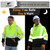 sesafety Class 3 High Visibility Sweatshirt for Men,Hooded