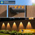 Solar Lights Outdoor,3-Color Solar Lights Outdoor Waterproof | Solar Fence Lights