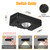 Solar Lights Outdoor,3-Color Solar Lights Outdoor Waterproof | Solar Fence Lights