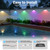 On/Off, Solar Powered Outdoor Lights for Garden, Patio, Pool, Deck, Holiday Decor(8p)