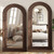 Arched Full Length Mirror with Solid Wood Frame | 71x32 Farmhouse Wall
