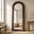 Wall Mounted Floor Mirror with Stand, Vertical Hanging, Leaning Standing